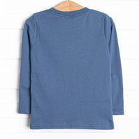 Turkey Blessings Applique Top, Blue