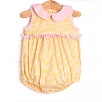 Lainey Bubble, Light Pink and Yellow Stripe