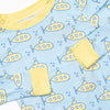 Submarine Sailor Bamboo Pajama Set, Blue