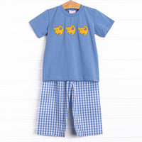 Pride Land Pals Applique Pant Set, Blue