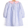 In the Moment Meadow Scalloped Collar Dress, Blue