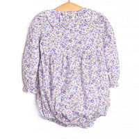 Botanical Blooms Smocked Bubble, Purple