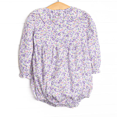 Botanical Blooms Smocked Bubble, Purple