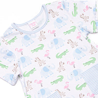 Zoo Park Pals Pocket Ruffle Legging Set, Blue