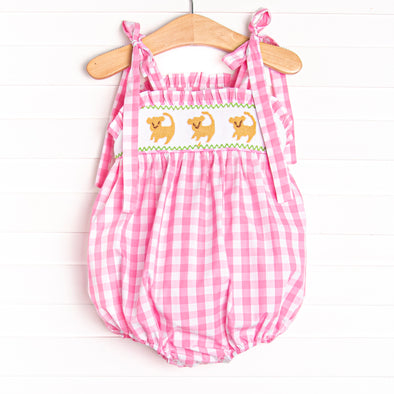 King Cub Smocked Bubble, Pink