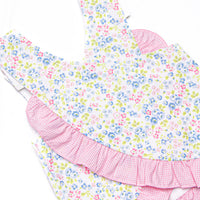 Gingham in the Garden Bloomer Set, Pink