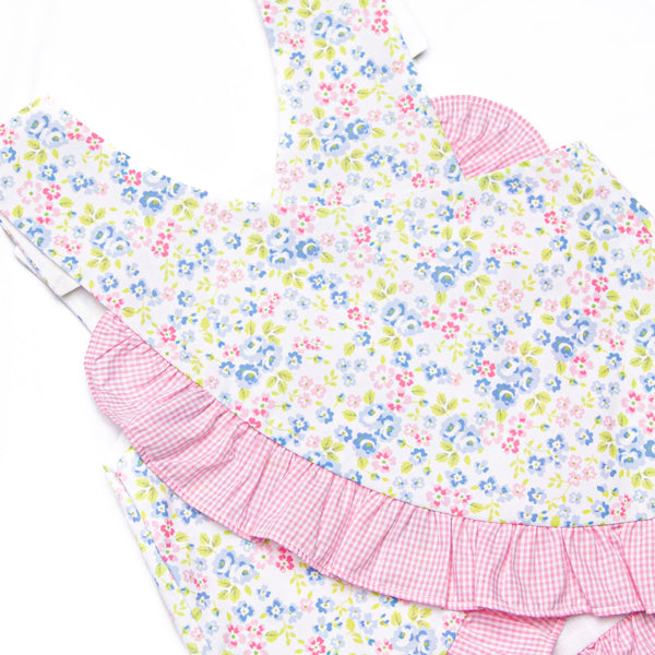 Gingham in the Garden Bloomer Set, Pink