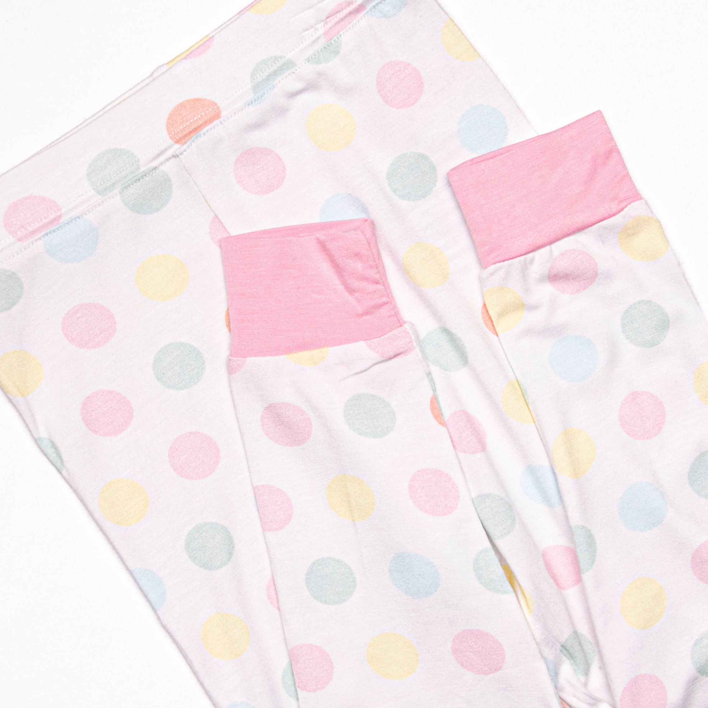 Dozing Off Dots Bamboo Pajama Set, Pink – Stitchy Fish