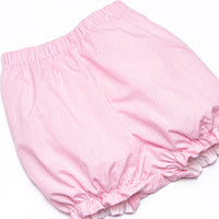 Gingham in the Garden Bloomer Set, Pink