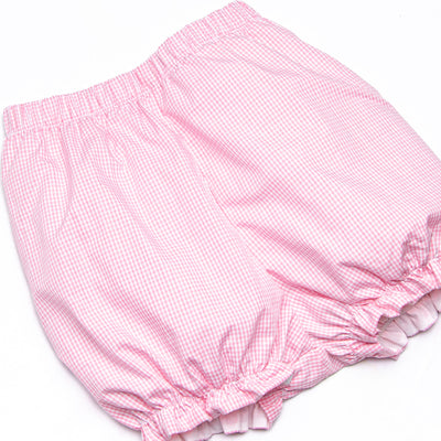 Gingham in the Garden Bloomer Set, Pink