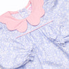 In the Moment Meadow Scalloped Collar Dress, Blue