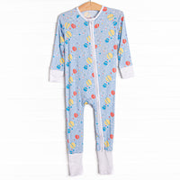 Rocket to Sleep Bamboo Zippy Pajama, Blue