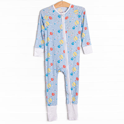 Rocket to Sleep Bamboo Zippy Pajama, Blue