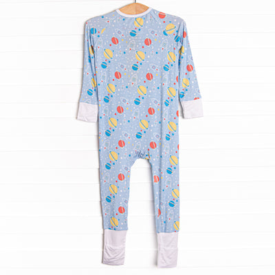 Rocket to Sleep Bamboo Zippy Pajama, Blue