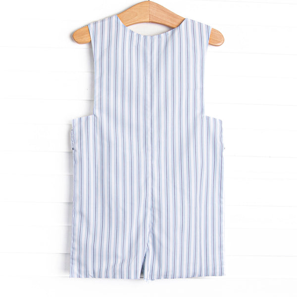Bleu: Sullivan Sails Smocked Jon Jon, Blue Stripe