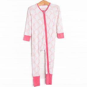 Rise and Shine Bamboo Zippy Pajama, Pink
