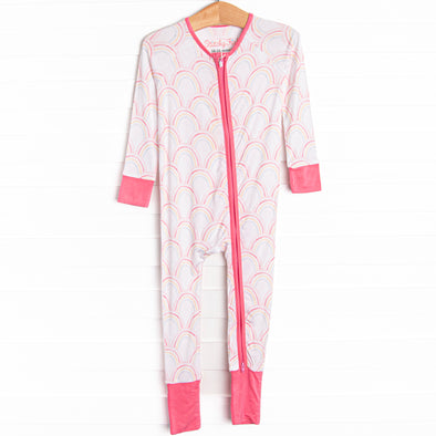 Rise and Shine Bamboo Zippy Pajama, Pink