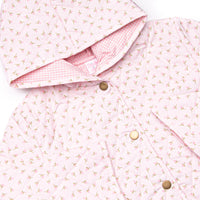 Rosemary Quilted Coat, Pink Rosebud