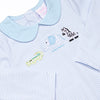 Zoo Park Pals Applique Romper, Blue