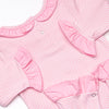 Jurassic Journey Applique Romper, Pink Stripe