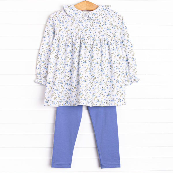 Planted Perfection Legging Set, Blue