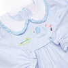 Zoo Park Pals Applique Diaper Set, Blue