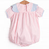 Sweetly Scalloped Bubble, Pink Gingham