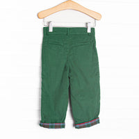 Bleu: Conrad Classic Pant, Green Corduroy