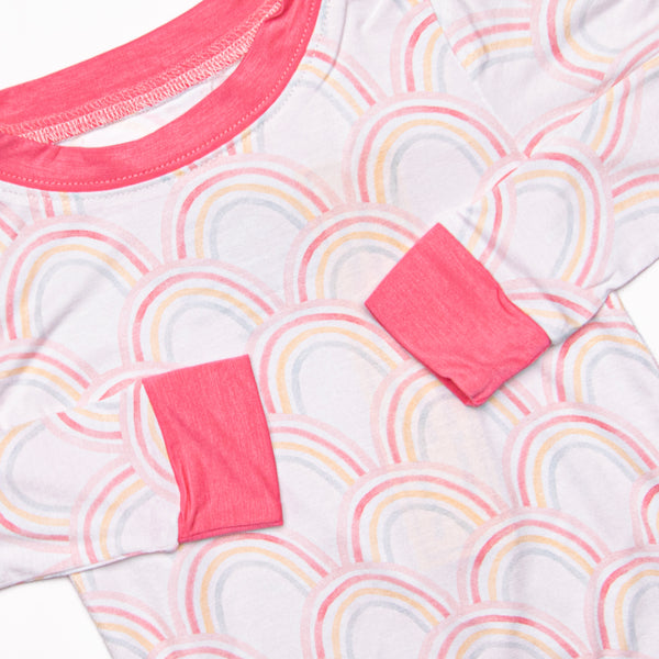 Rise and Shine Bamboo Pajama Set, Pink