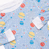 Rocket to Sleep Bamboo Pajama Set, Blue