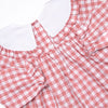 Hillside Orchard Bib Diaper Set, Red Check