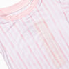 Watercolor Ribbons Bamboo Pajama Short Set, Pink