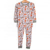 Farm Festival Bamboo Pajama Set, Orange