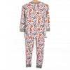 Farm Festival Bamboo Pajama Set, Orange