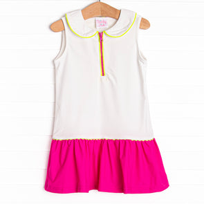 Qualifier Cutie Tennis Dress, White