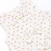 Rosey Rosebuds Dress, White