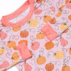 Growing Gourds Bamboo Pajama Set, Pink
