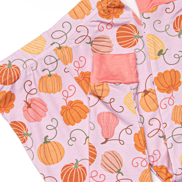 Growing Gourds Bamboo Pajama Set, Pink