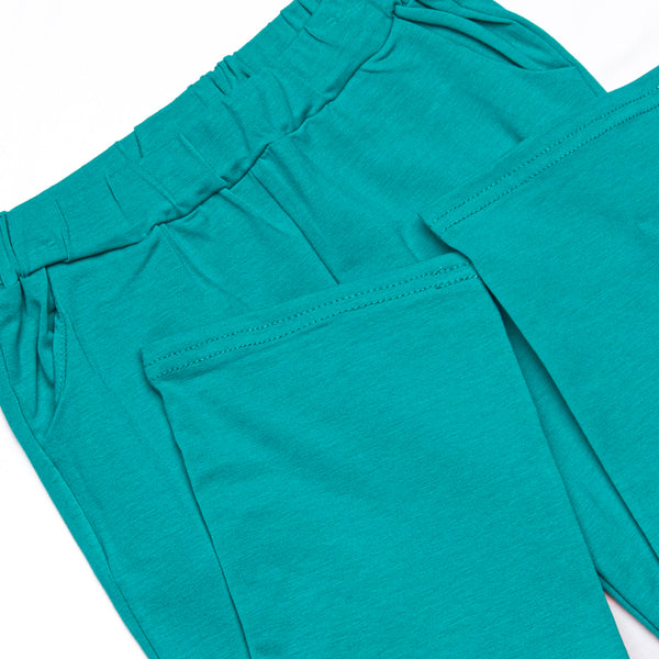 Charles Long Sleeve Pant Set, Teal Stripe