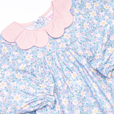 Gardenia Garden Legging Set, Blue