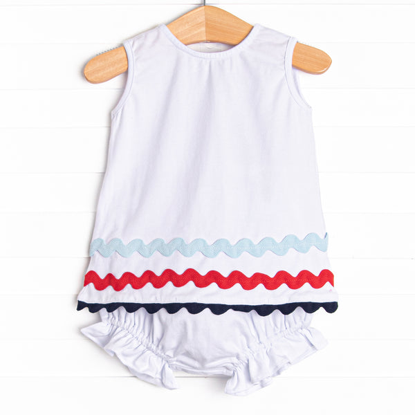 American Beauty Diaper Set, White