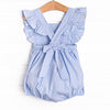 July Jubilee Smocked Bubble, Blue