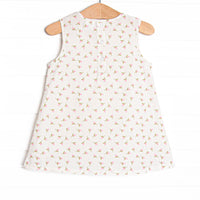 Rosey Rosebuds Dress, White