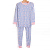 Wrapped in Ribbons Bamboo Pajama Set, Blue