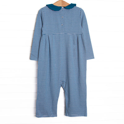 Isaac Romper, Prussian Blue Stripe
