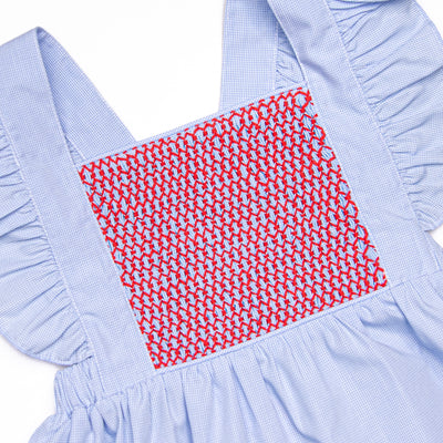 July Jubilee Smocked Ruffle Short Set, Blue