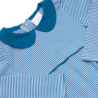 Isaac Romper, Prussian Blue Stripe
