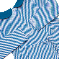 Isaac Romper, Prussian Blue Stripe