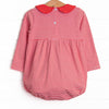 Elliot Long Sleeve Bubble, Fire Red Stripe