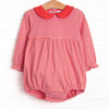 Erin Long Sleeve Bubble, Fire Red Stripe